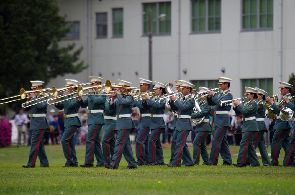 求日本自卫队阅兵式军乐队的音乐-日本自卫队