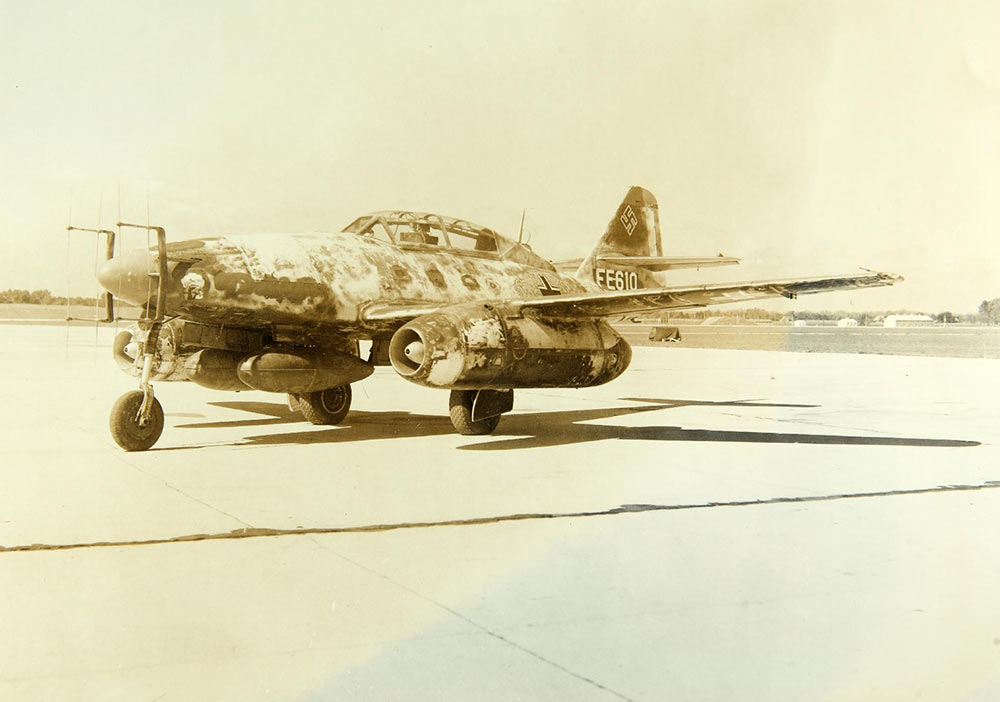 美国本土测试缴获德国Me.262喷气式夜间战斗机