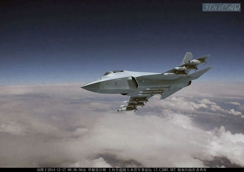 网友给出隐身版枭龙魔改方案 二代变四代?