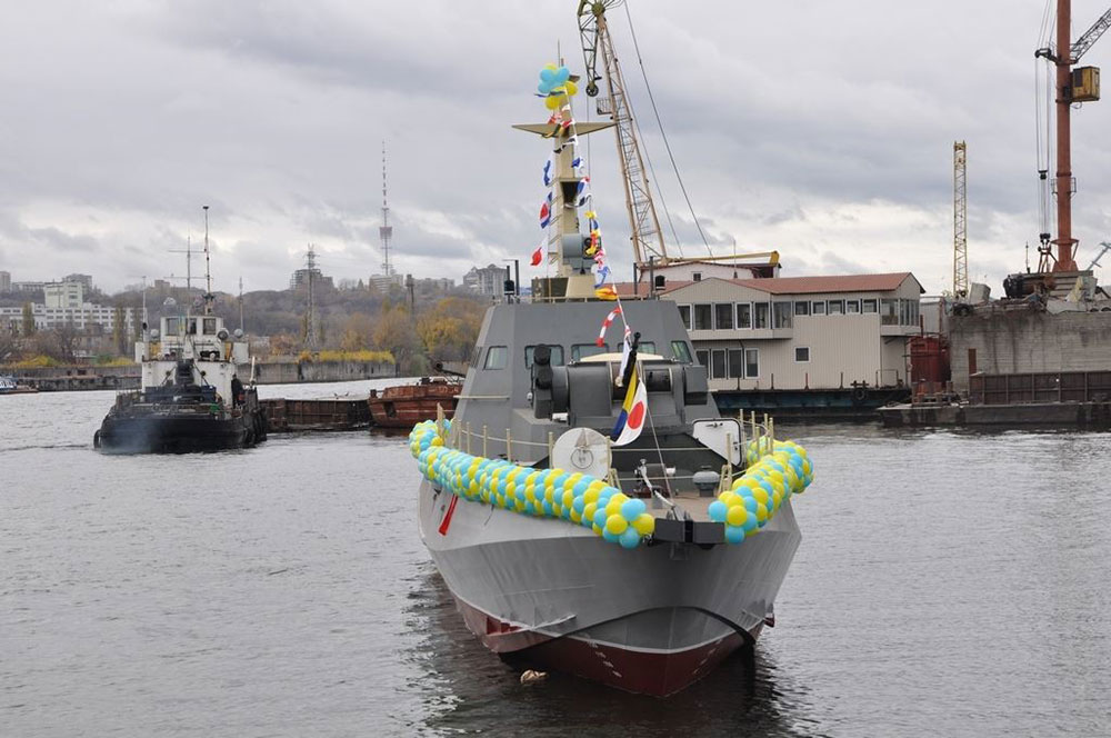 乌海军巡逻艇服役 面对俄罗斯海军真的没问题