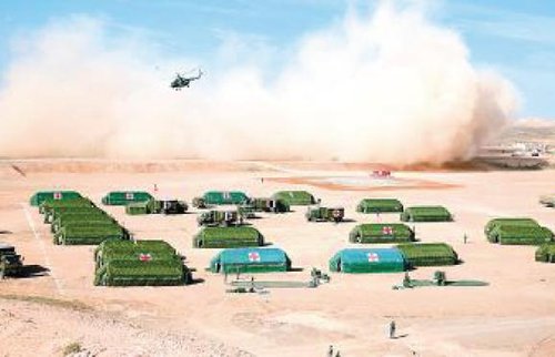 解放军建机动卫勤训练基地 每年可承训4支分队_空中网军事频道