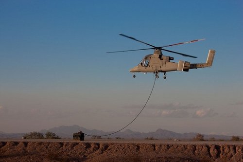 美军K-MAX无人直升机将继续部署在阿富汗