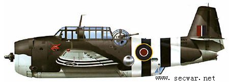 史海钩沉 武器内幕  舰队航空兵使用的复仇者式鱼雷轰炸机,上图摄于