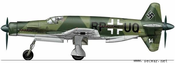 道尼尔—do335战斗机 布局独特的战斗机