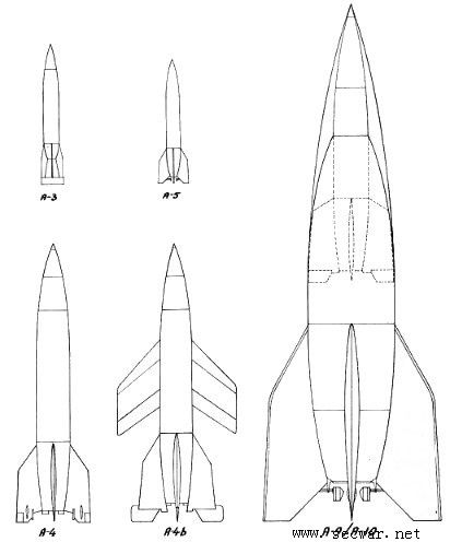 a4b,a4导弹的改进型,已有原型产品     a5,飞机发射的弹道导弹,载