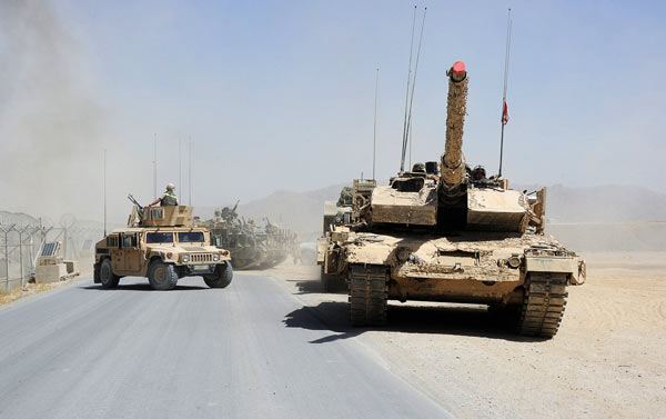 加拿大陆军派驻阿富汗的豹IIA6CAN