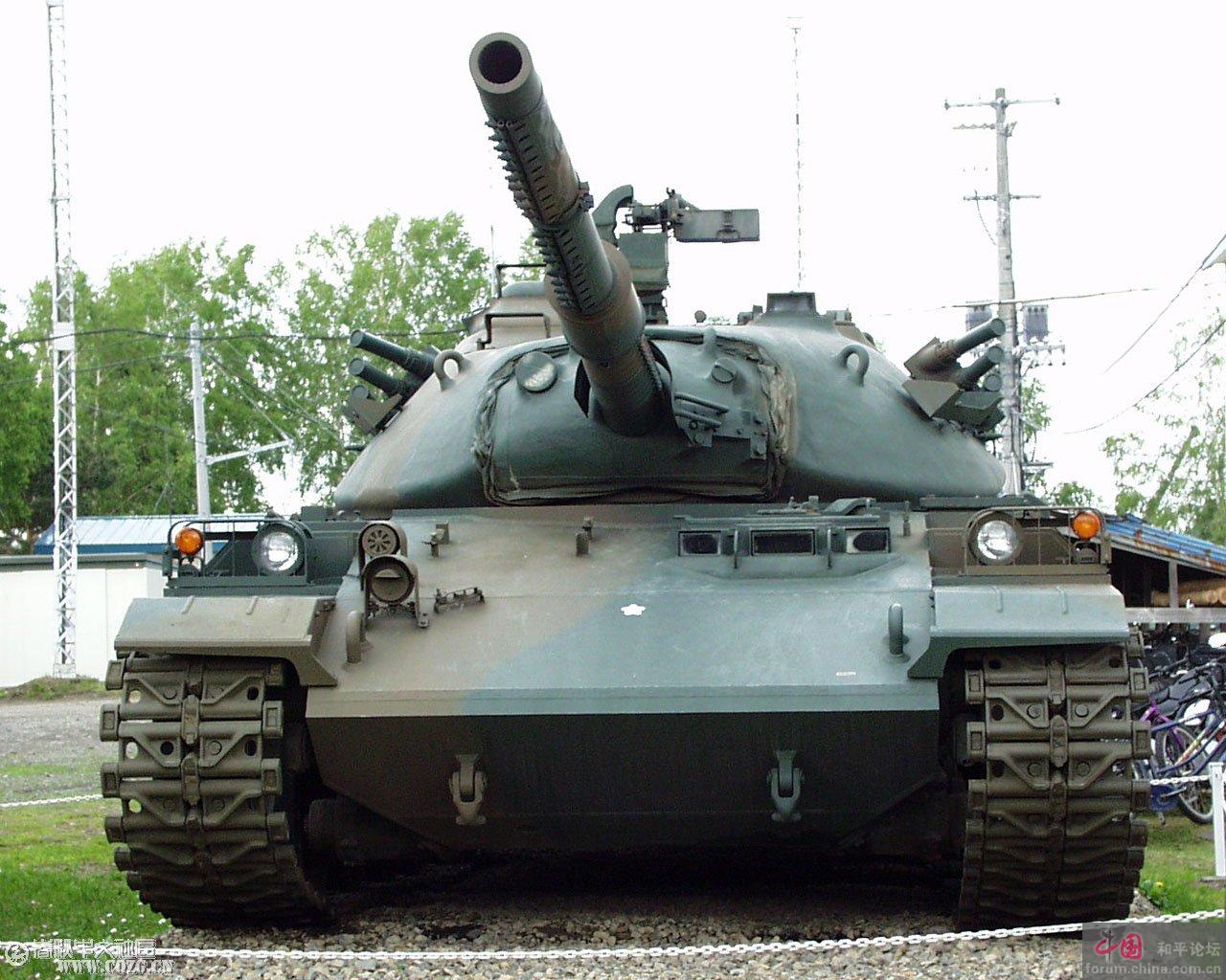 74式坦克也搭载了口径105毫米的l7a1坦克炮.&nbsp