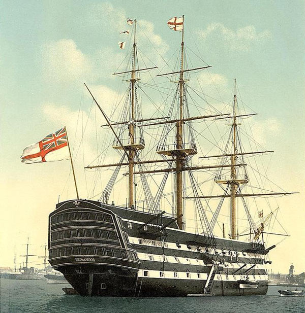胜利号是英国海军名舰.这艘名舰于1759年开始建造
