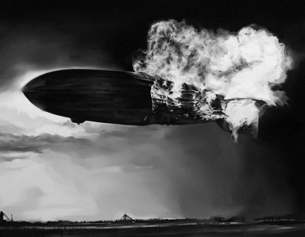 德国齐柏林飞艇轰炸英国伦敦