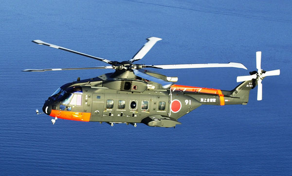 日本海上自卫队装备的ch-101运输直升机
