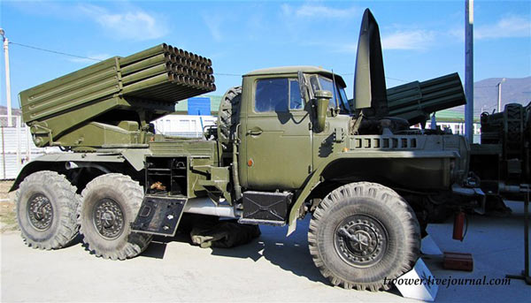 bm-21式冰雹火箭炮 122毫米40管