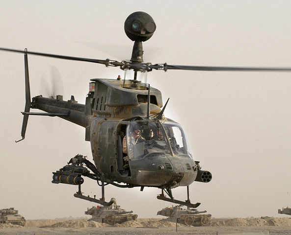 oh-58 "基奥瓦"直升机 oh-58d