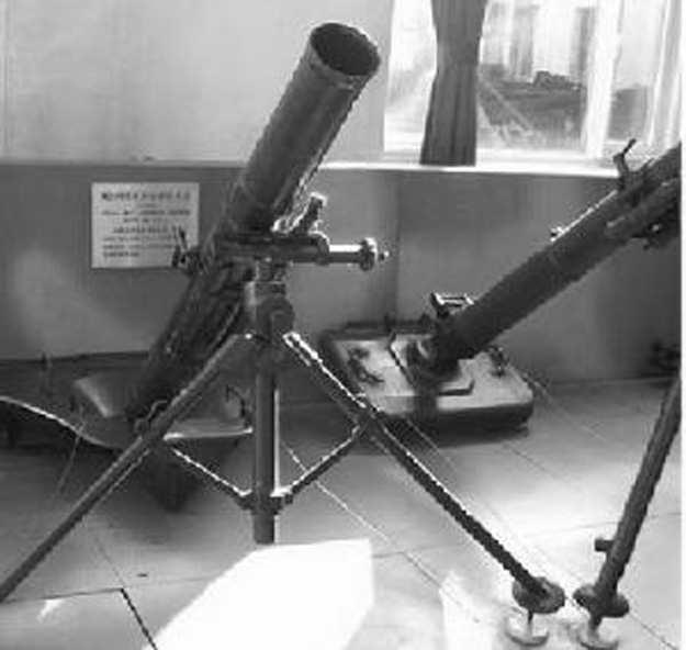 60年代初期研制定型的60毫米轻型迫击炮