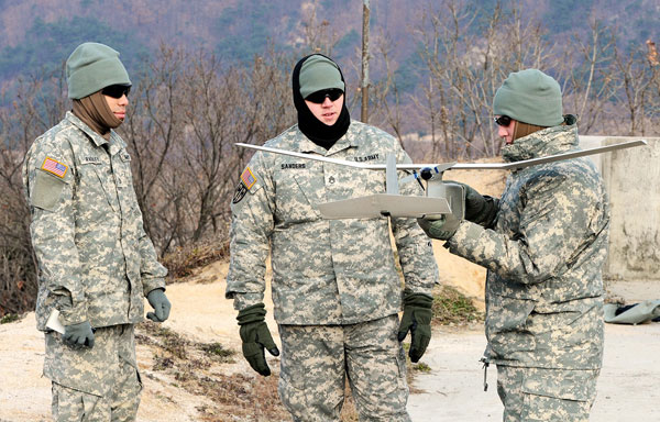 驻韩美军新玩具 RQ-11手抛无人机