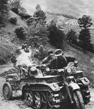 kfz.2半履带摩托车