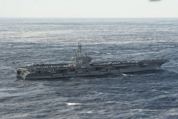 美军现役最新航母乔治布什号即将部署