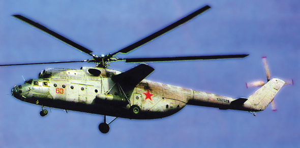 空中吊钩":前苏联米-6重型运输直升机