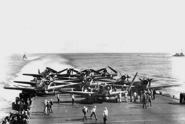 二战美国“企业”号航空母舰 海上幸运战神