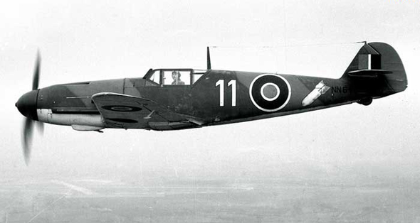 英军俘获的Bf.109战斗机_空中网军事频道