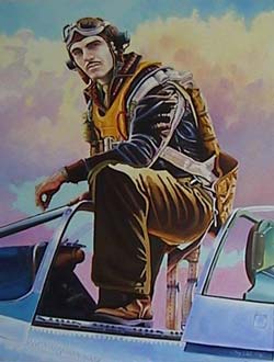 二战美军王牌飞行员乔治.普瑞迪 野马之王