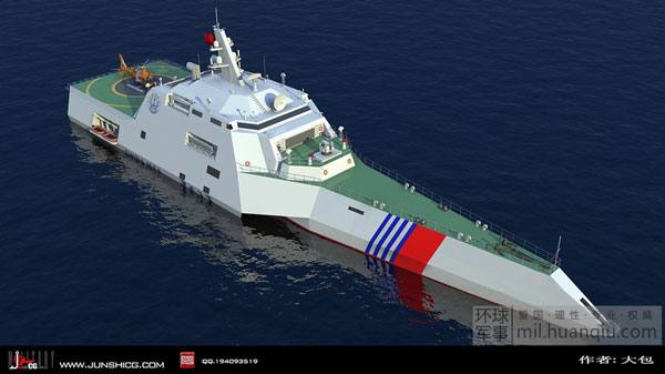 细观中国海警三体濒海巡逻舰