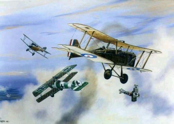 一战时期的空战趣闻 曾经有砖块和手枪交战_空中网军事频道