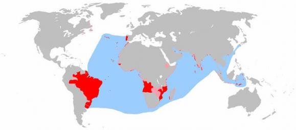 鼎盛时期的葡萄牙帝国版图