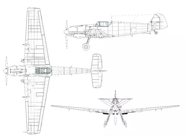 bf 109t-1,历史上计划作为齐柏林号的舰载战斗机.