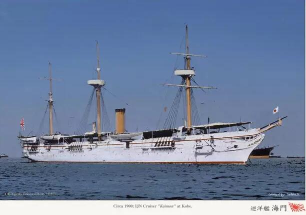 "海门"号巡洋舰是蒸汽风帆混合动力巡洋舰