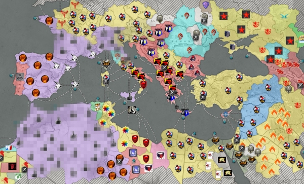 经过两日的领土争夺战角逐"战争贩子"在意大利以取得些许胜利与"轮回"