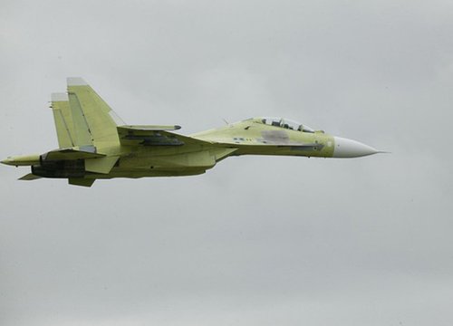 资料图:正在试飞的苏-30mk2战机