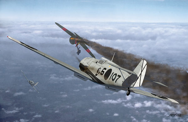 在西班牙内战中,bf.109已经明显优于i-16